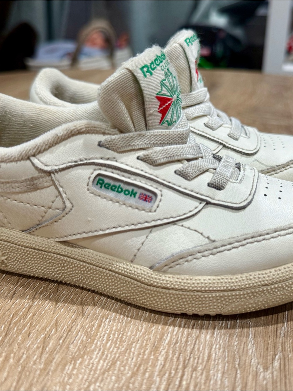 Toddler Reebok Club C Vintage Sneakers Size 9 White/Cream